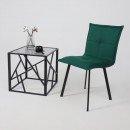 Кресло РУБИК U, Velutto 33 темно-зеленый велюр/черный